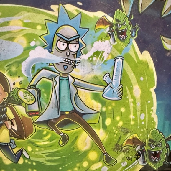 Rick & Morty Backwoods Tray – Worn, Cool Display - Picture 3 of 8